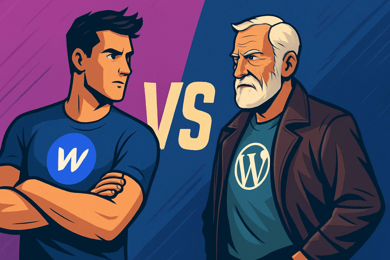 Comparatif Webflow WordPress 2025